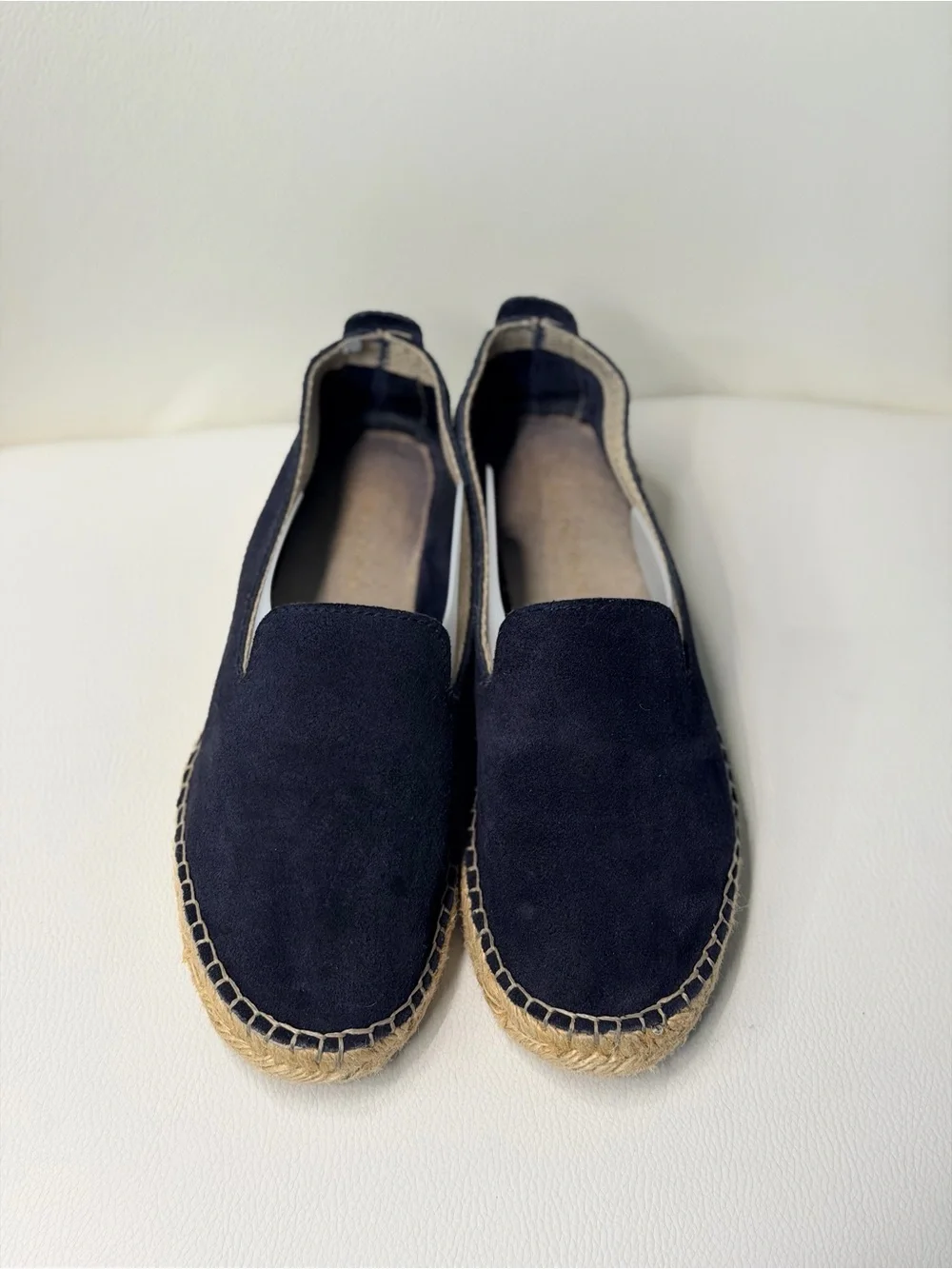 Ilse Jacobsen Navy Suede Espadrilles Size 6